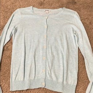 egg shell blue cardigan